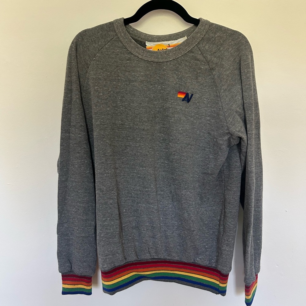 Aviator Nation Gray Crewneck Small